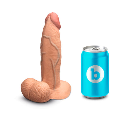 B-VIBE - SLIPSKIN REALISTIC SILICONE DILDO 7 IN. GIRTHY