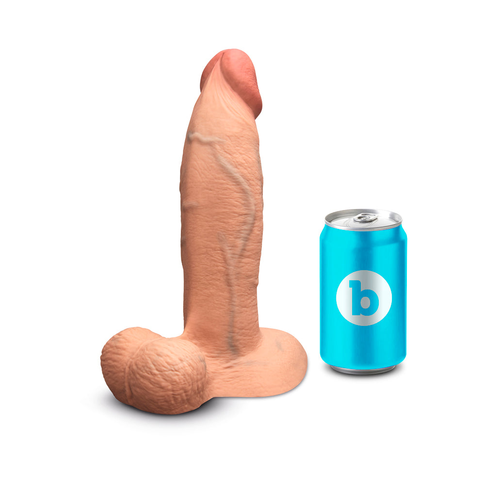 B-VIBE - SLIPSKIN REALISTIC SILICONE DILDO 9 IN. GIRTHY