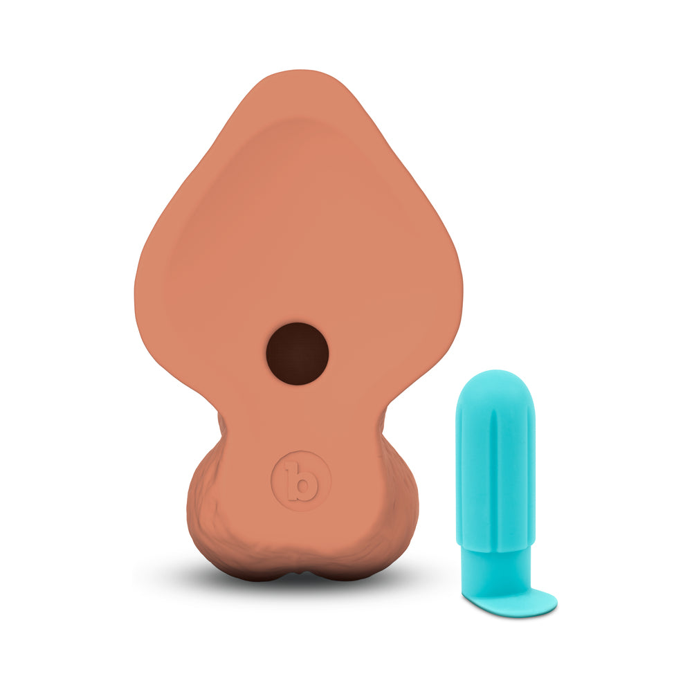 B-VIBE - SLIPSKIN REALISTIC SILICONE DILDO 10 IN. CURVED