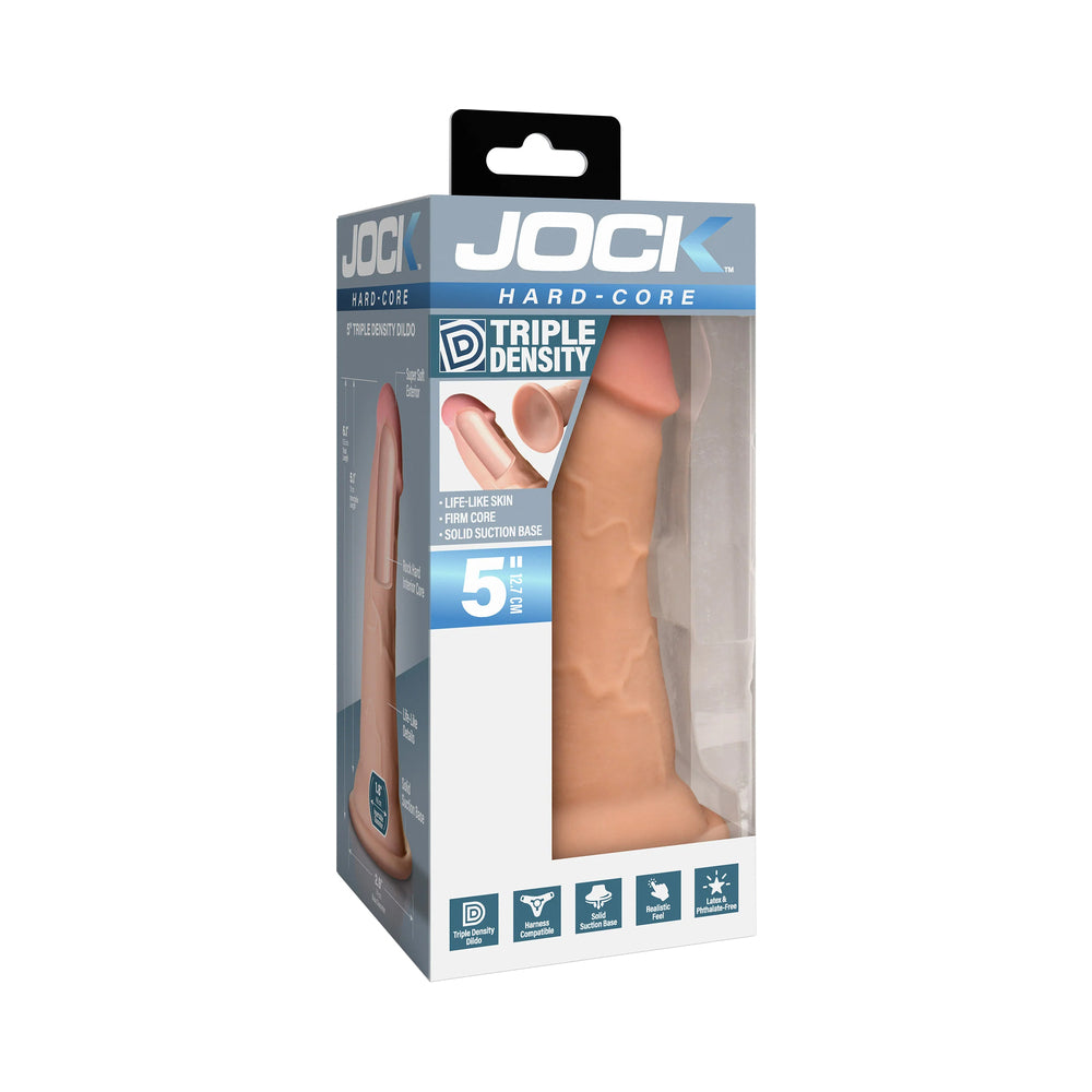 CURVE NOVELTIES - JOCK HARD-CORE 5 IN. TRIPLE DENSITY DILDO