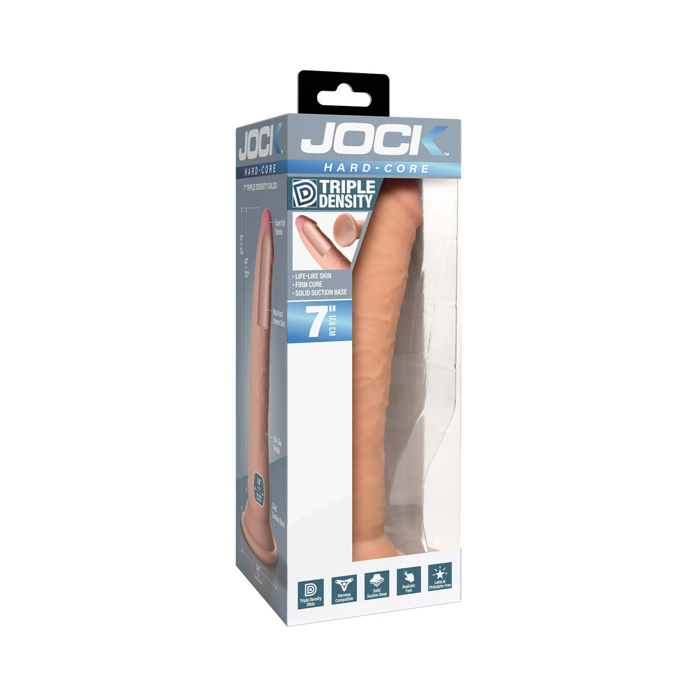 CURVE NOVELTIES - JOCK HARD-CORE 7 IN. TRIPLE DENSITY DILDO