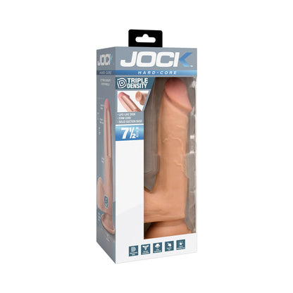 CURVE NOVELTIES - DILDO JOCK HARD-CORE 7,5 POL. DE TRIPLA DENSIDADE COM TESTÍCULOS