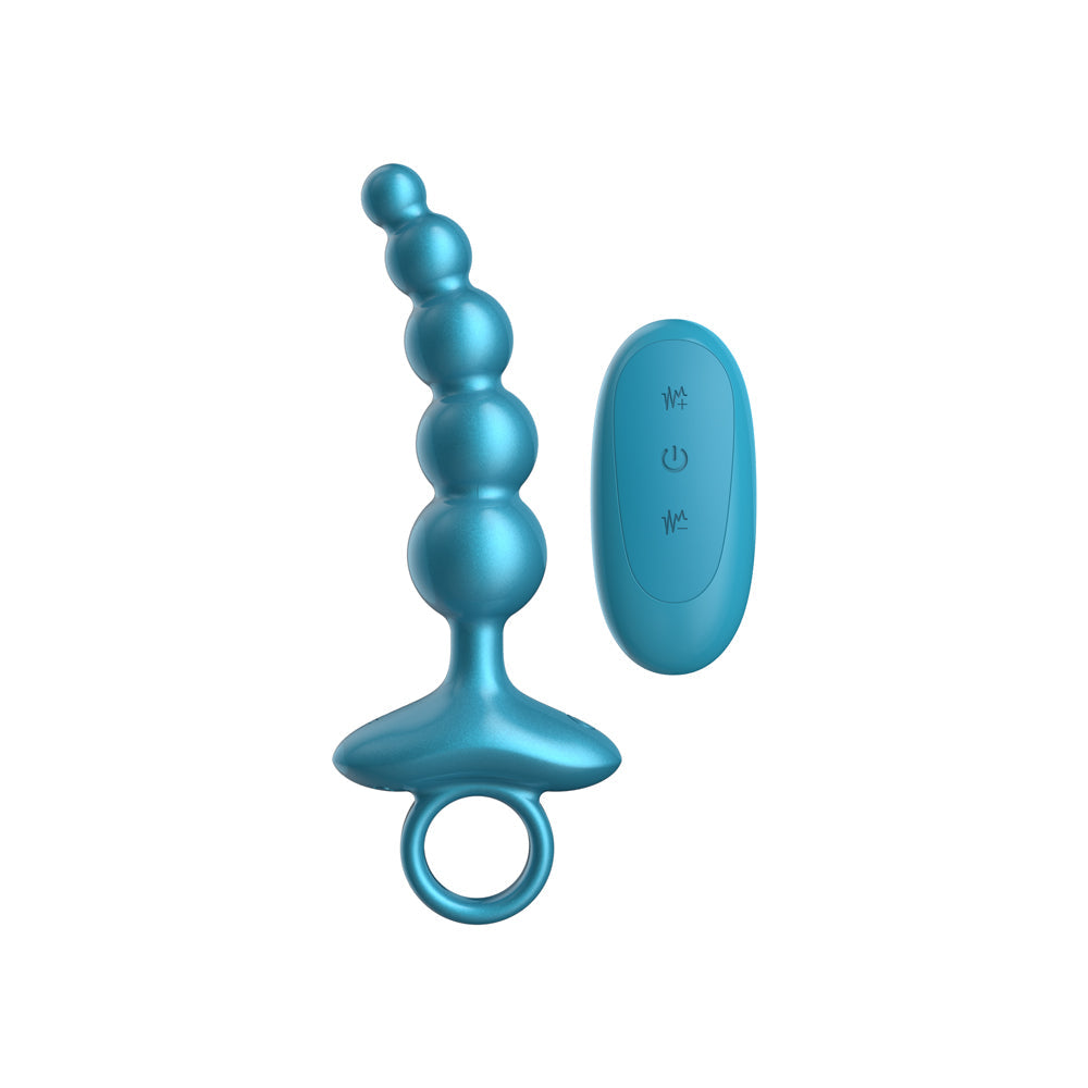 LUV INC. - CR23: CURVED RING LUV BEADS METALLIC BLUE