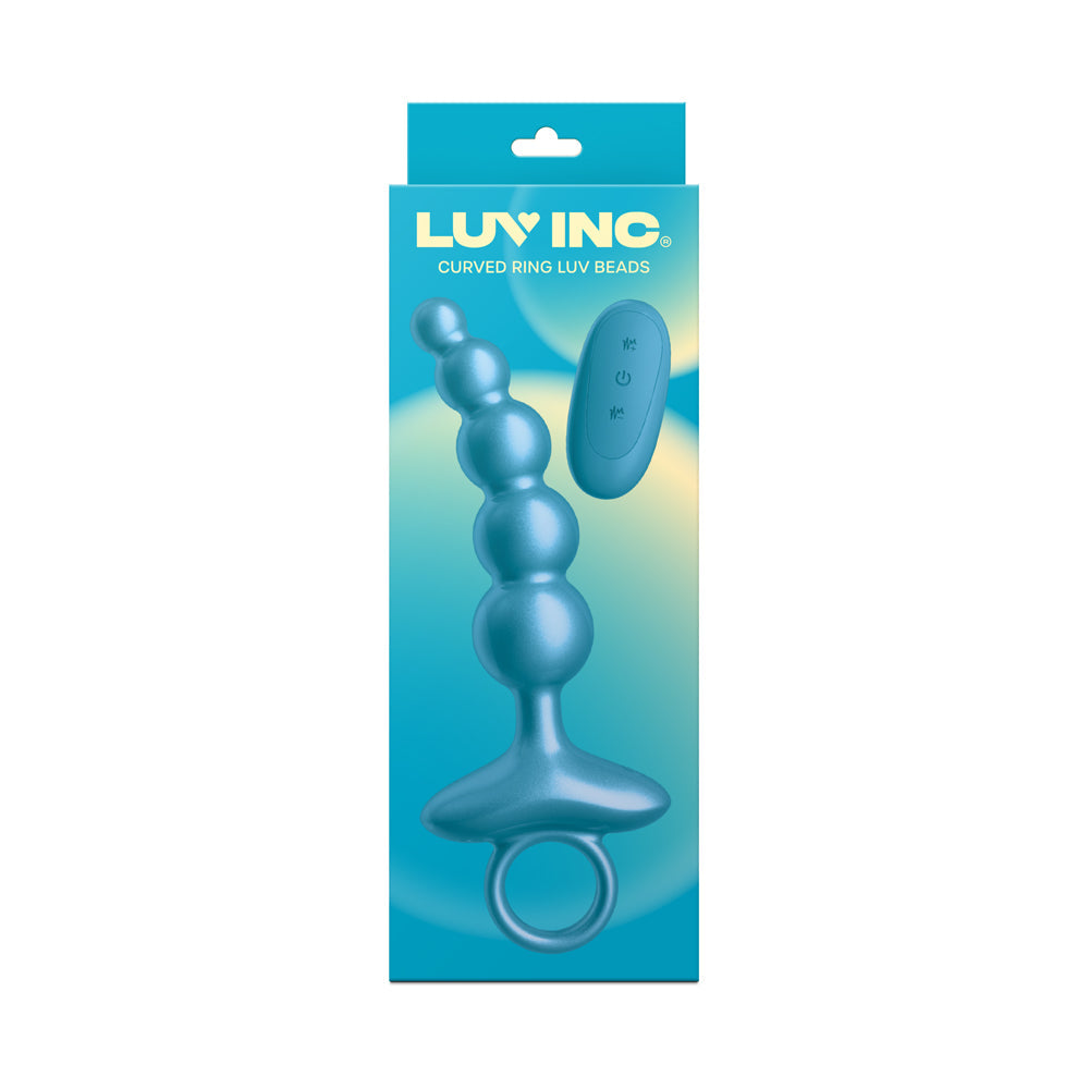 LUV INC. - CR23: CURVED RING LUV BEADS METALLIC BLUE