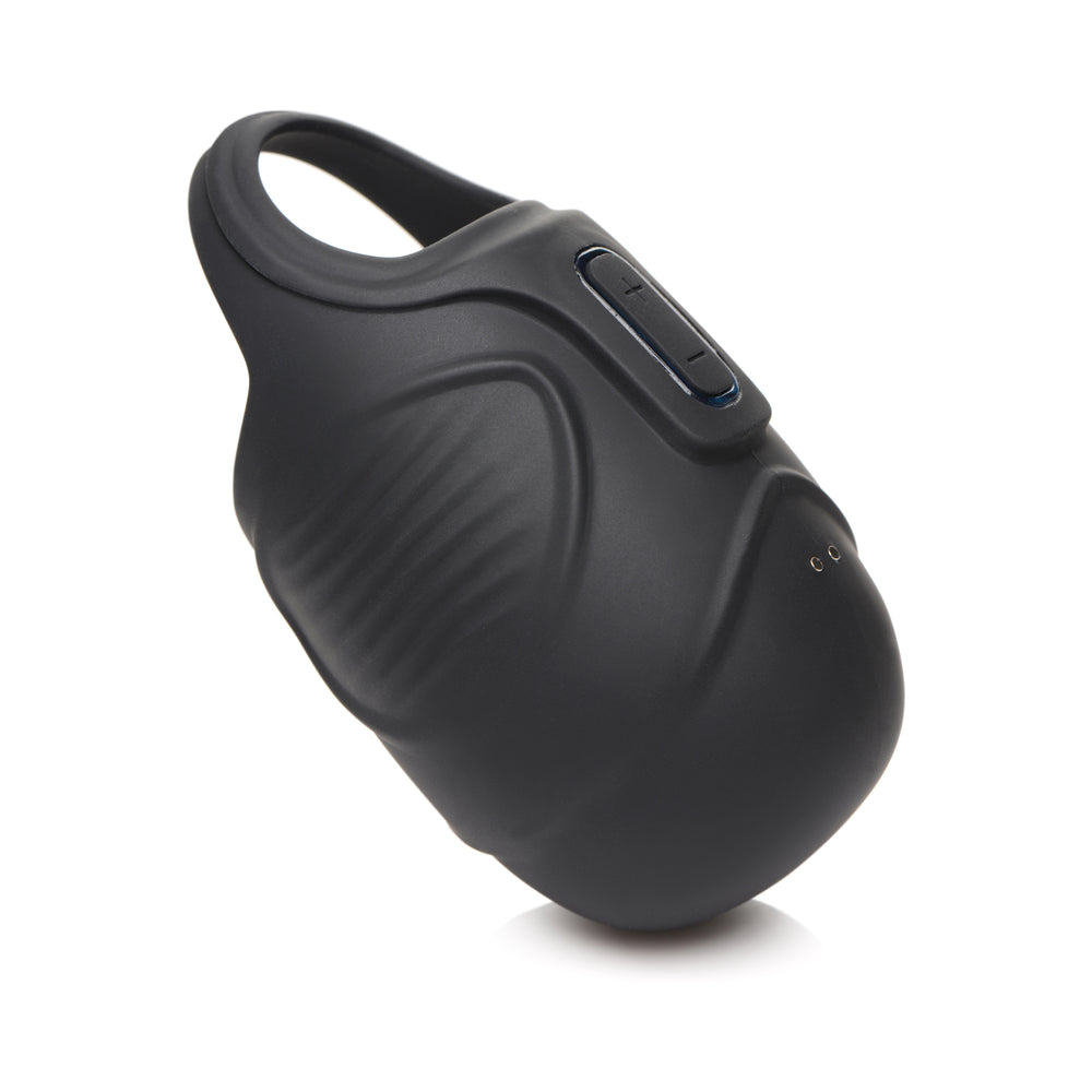 XR BRANDS - TRINITY MEN 7X VIBRATING SILICONE SCROTAL BALL STRETCHER