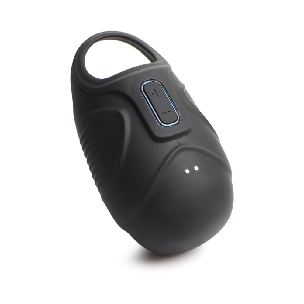 XR BRANDS - TRINITY MEN 7X VIBRATING SILICONE SCROTAL BALL STRETCHER