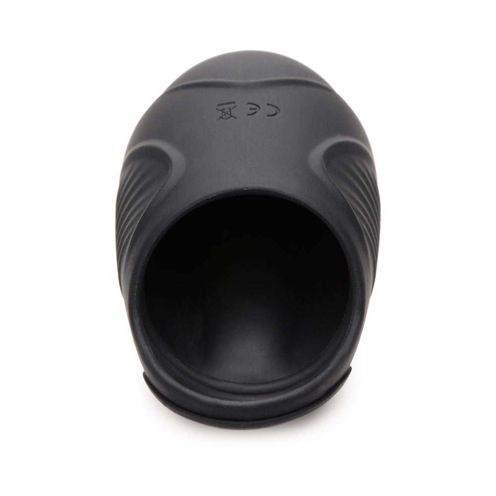 XR BRANDS - TRINITY MEN 7X VIBRATING SILICONE SCROTAL BALL STRETCHER
