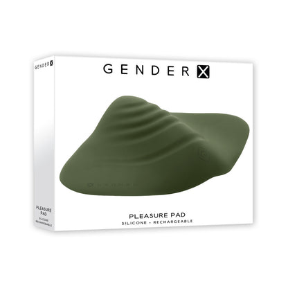 GENDER X - PLEASURE PAD RECHARGEABLE GRINDING PAD & STROKER SILICONE GREEN