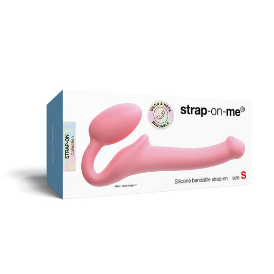 LOVELY PLANET - STRAP-ON-ME SILICONE BENDABLE STRAPLESS STRAP-ON PINK SMALL