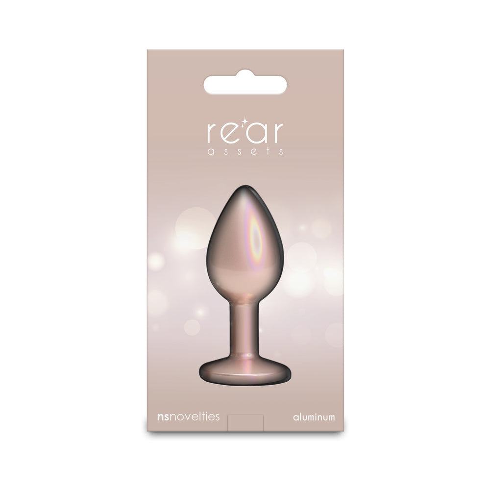 NS NOVELTIES - REAR ASSETS PLUG IRIDESCENT CHAMPAGNE/CLEAR SMALL