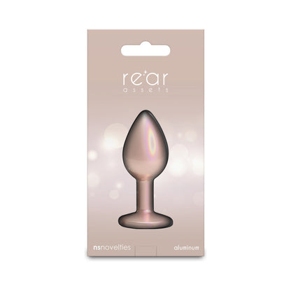 NS NOVELTIES - REAR ASSETS PLUG IRIDESCENT CHAMPAGNE/CLEAR SMALL