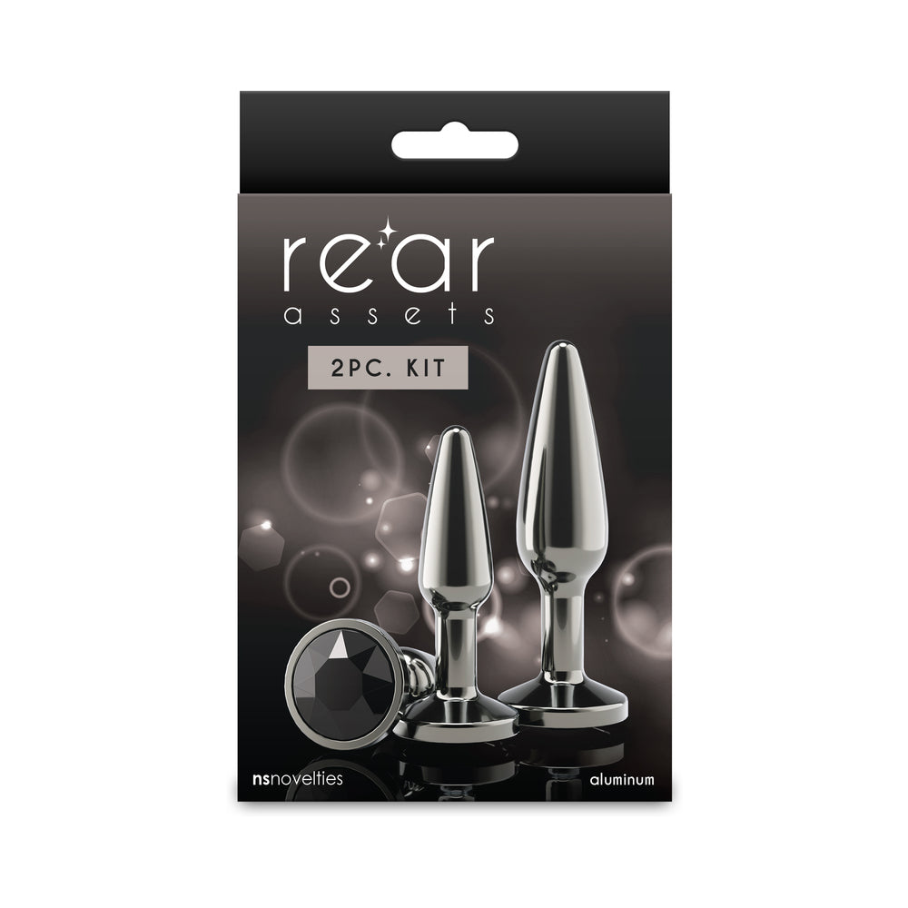 NS NOVELTIES - REAR ASSETS TAPERED TRAINER PLUG KIT GUNMETAL/BLACK