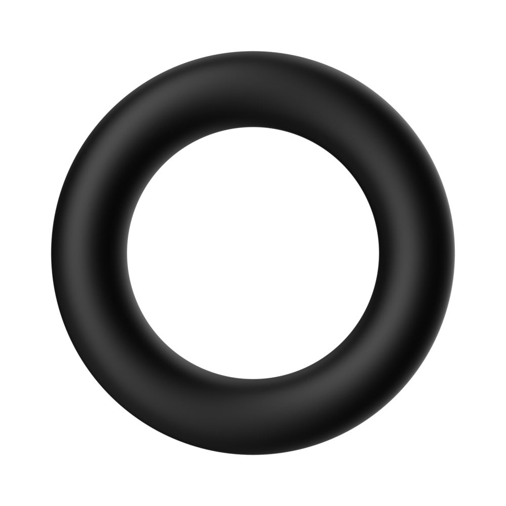 FORTO - F-39: CONJUNTO DE 3 ANEIS PENIANOS PRETO