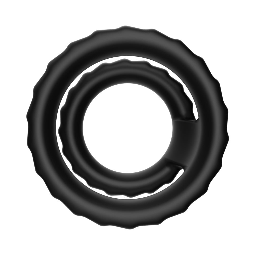 FORTO - F-43: TIERED COCK & BALL RING BLACK