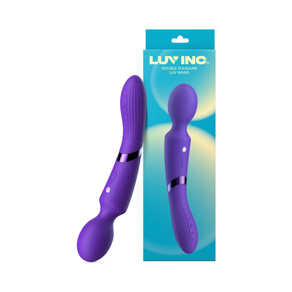 LUV INC. - DE39: DOUBLE-ENDED LUV WAND DARK PURPLE