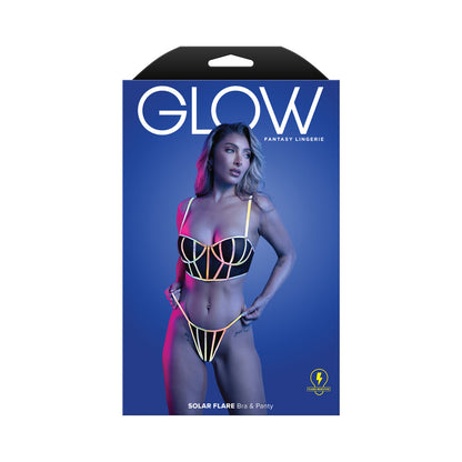 FANTASY LINGERIE - GLOW SOLAR FLARE SOUTIEN COM ARO E CUEIROS L/XL