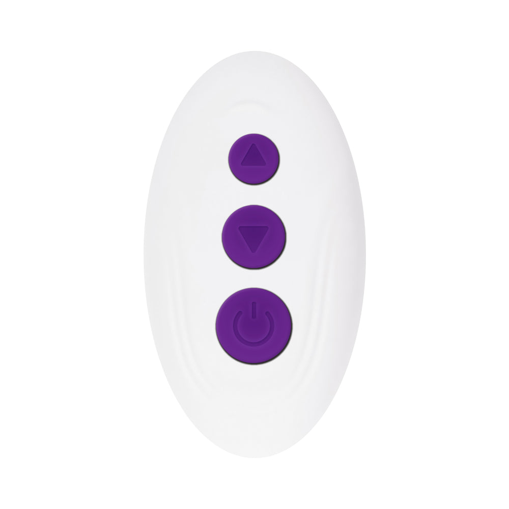 EVOLVED - THE RIDER RECHARGEABLE DOUBLE VIBRATOR SILICONE PURPLE