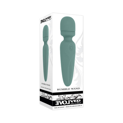 EVOLVED - RUMBLE WAND MINI VIBRADOR RECARREGÁVEL DE SILICONE VERDE