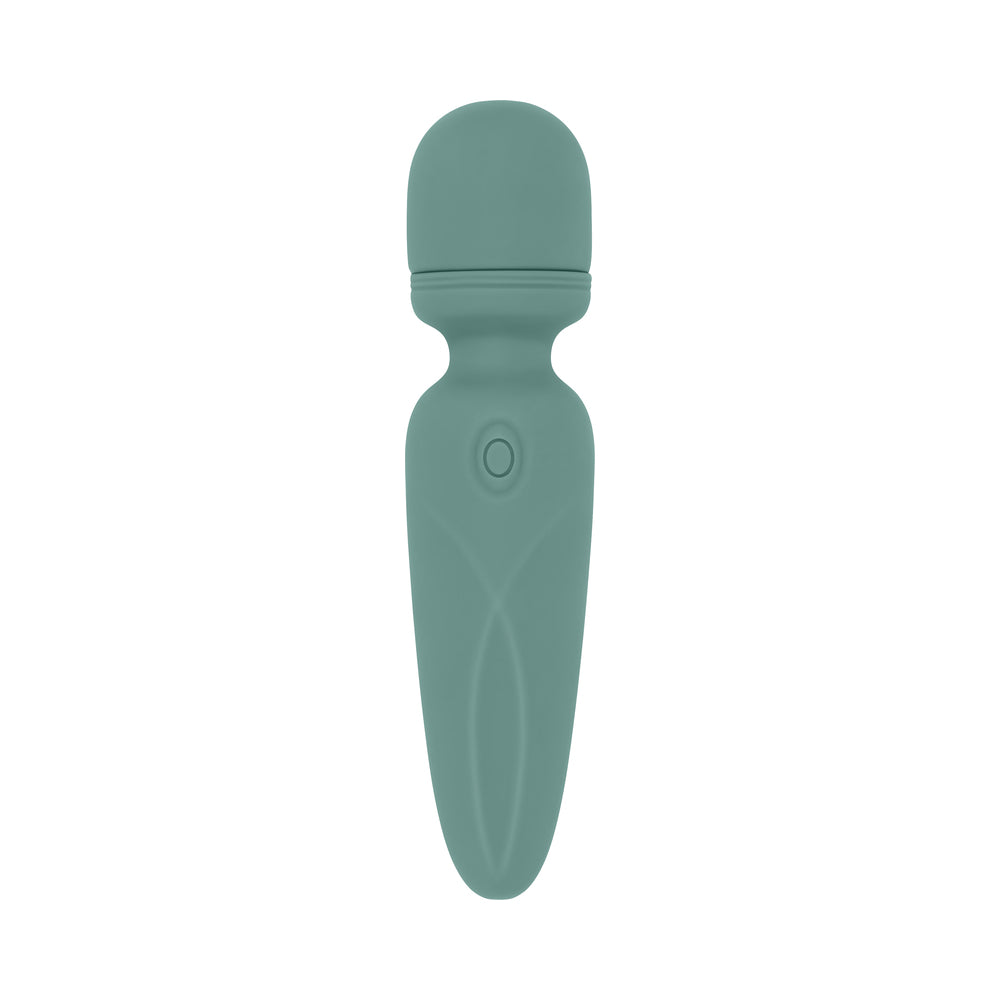 EVOLVED - RUMBLE WAND MINI VIBRADOR RECARREGÁVEL DE SILICONE VERDE