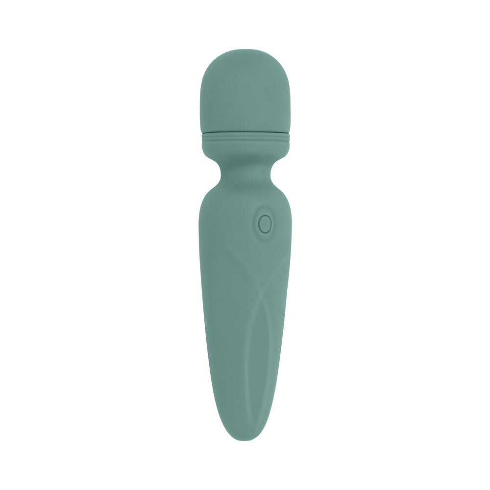 EVOLVED - RUMBLE WAND MINI VIBRADOR RECARREGÁVEL DE SILICONE VERDE