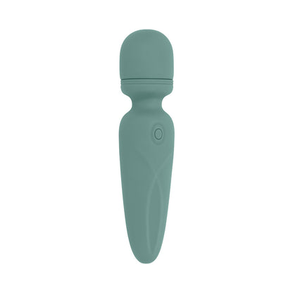 EVOLVED - RUMBLE WAND MINI VIBRADOR RECARREGÁVEL DE SILICONE VERDE