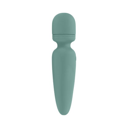 EVOLVED - RUMBLE WAND MINI VIBRADOR RECARREGÁVEL DE SILICONE VERDE