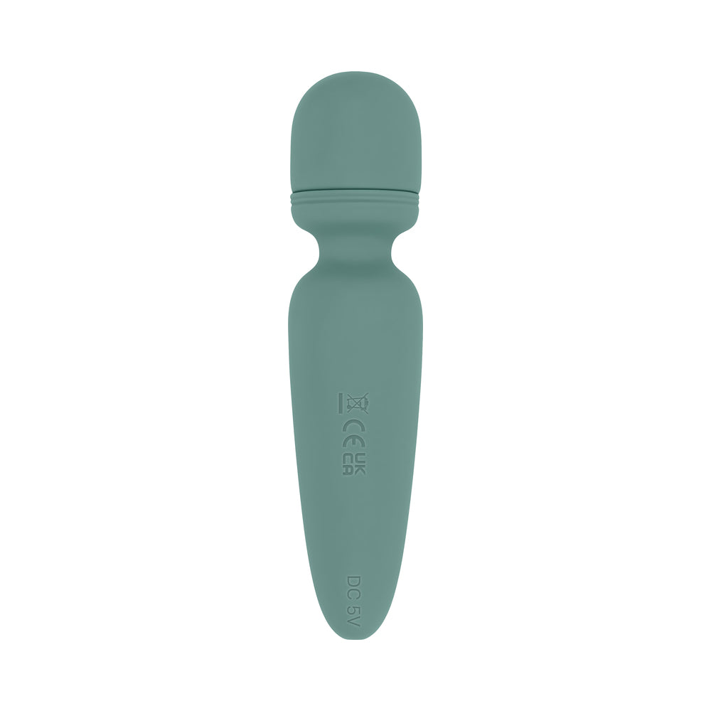EVOLVED - RUMBLE WAND MINI VIBRADOR RECARREGÁVEL DE SILICONE VERDE