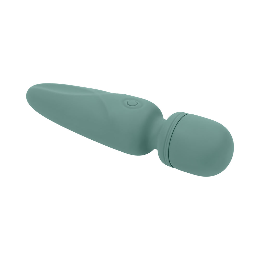 EVOLVED - RUMBLE WAND MINI VIBRADOR RECARREGÁVEL DE SILICONE VERDE
