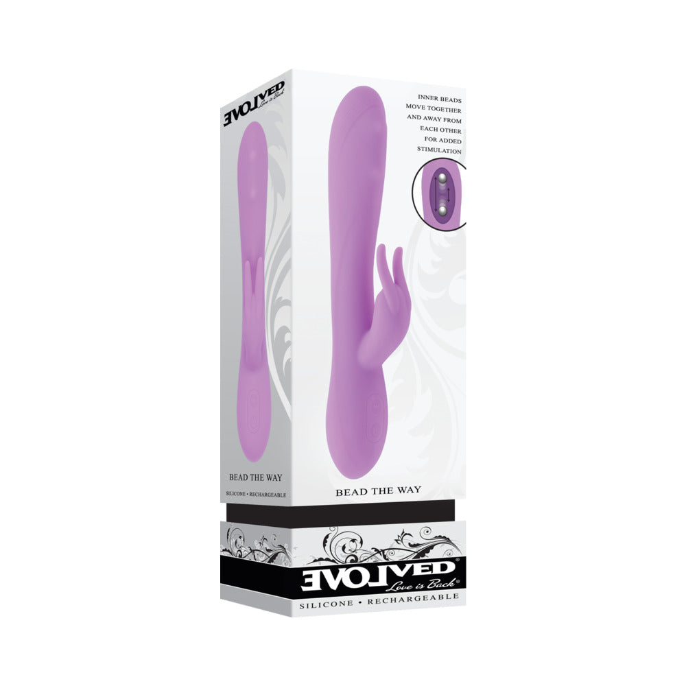 EVOLVED - BEAD THE WAY ESTIMULADOR DUPLO RECARREGÁVEL DE SILICONE ROSA