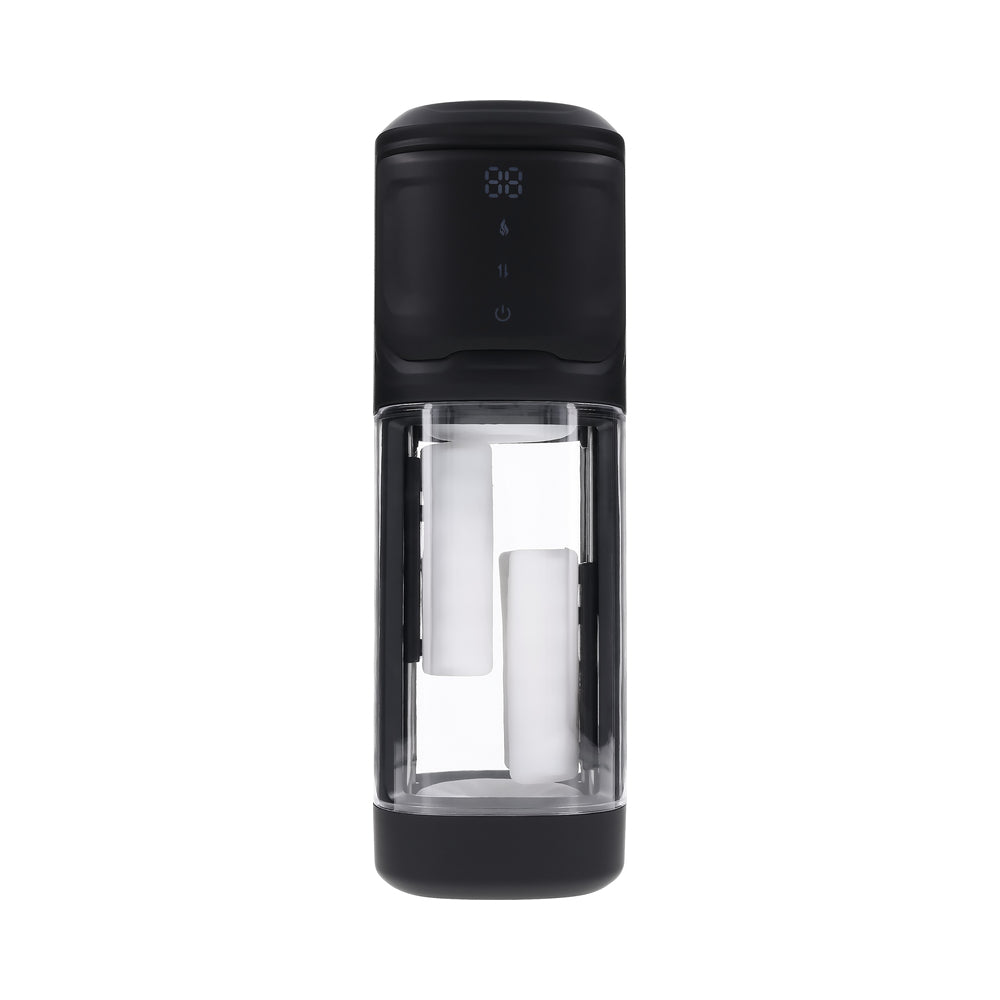 PLAYBOY - SIDE PIECE RECHARGEABLE VIBRATING WARMING STROKER