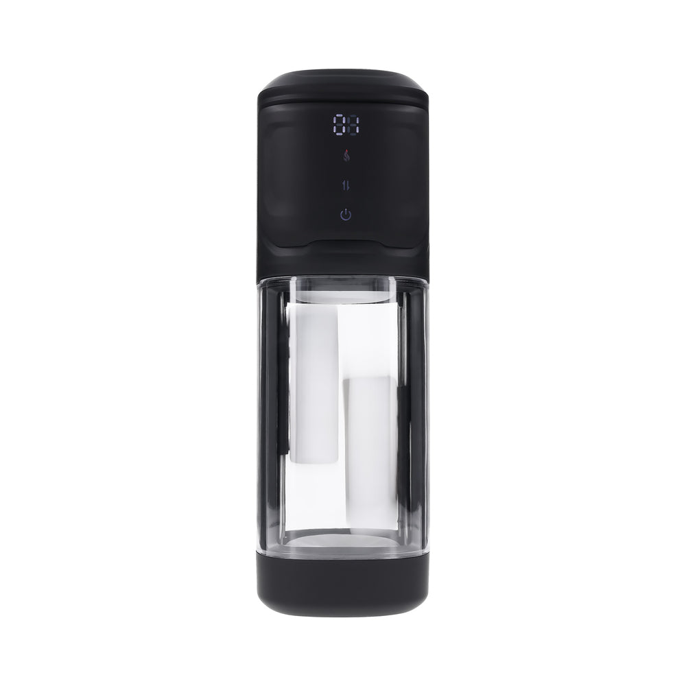 PLAYBOY - SIDE PIECE RECHARGEABLE VIBRATING WARMING STROKER