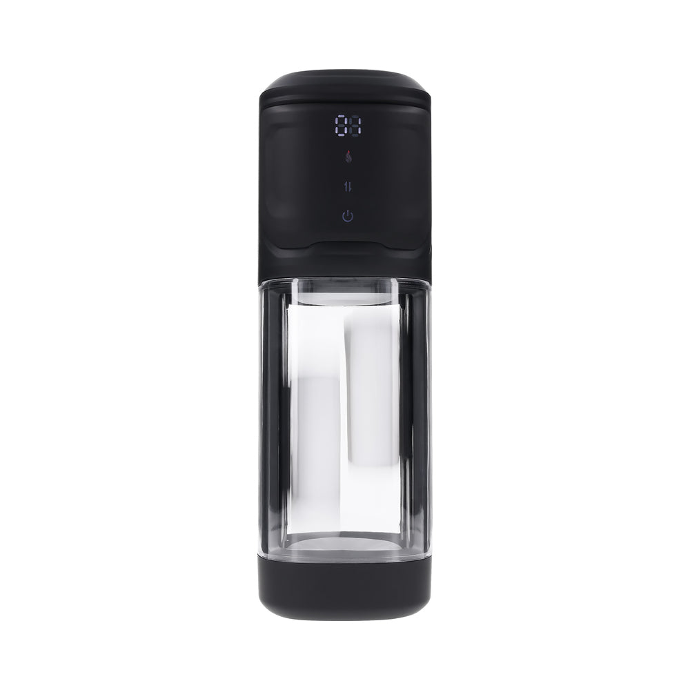PLAYBOY - SIDE PIECE RECHARGEABLE VIBRATING WARMING STROKER