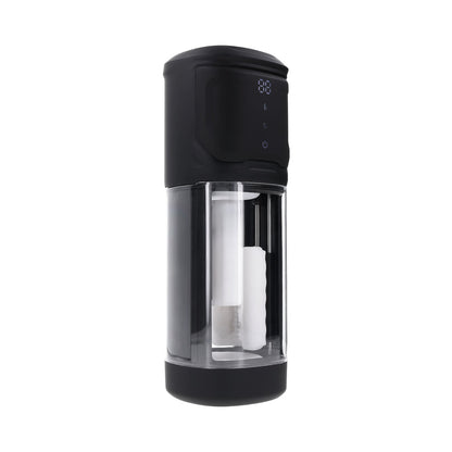 PLAYBOY - SIDE PIECE RECHARGEABLE VIBRATING WARMING STROKER