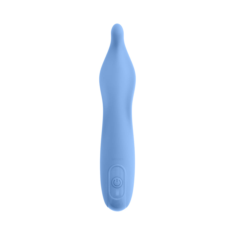 SELOPA - TENDER TICKLER RECHARGEABLE VIBRATOR SILICONE BLUE