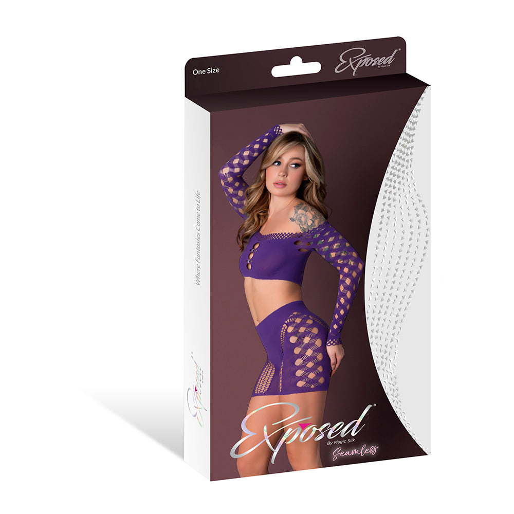MAGIC SILK - SEAMLESS CROP TOP & SHORT SET