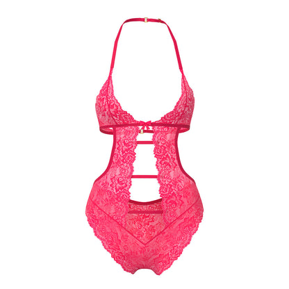 MAGIC SILK - GET IT GIRL HALTER TEDDY WITH SNAP CROTCH DIVA