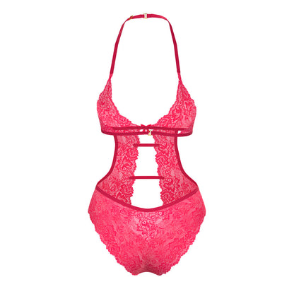 MAGIC SILK - GET IT GIRL HALTER TEDDY WITH SNAP CROTCH DIVA