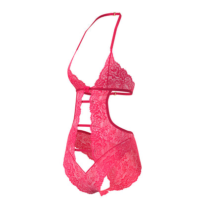 MAGIC SILK - GET IT GIRL HALTER TEDDY WITH SNAP CROTCH DIVA