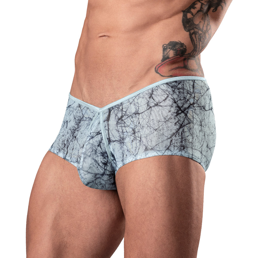 MALE POWER - MARBLE MESH MICRO MINI SHORT