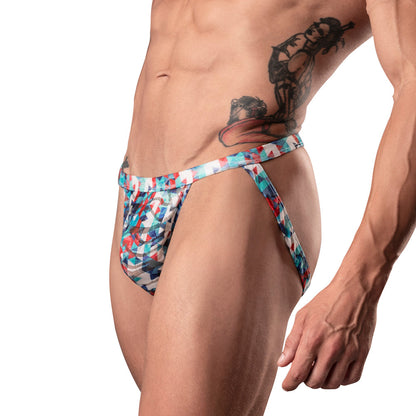 MALE POWER - YOUR LACE OR MINE JOCK GEOMETRIC S/M
