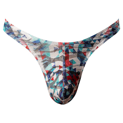 MALE POWER - YOUR LACE OR MINE BONG THONG GEOMETRIC