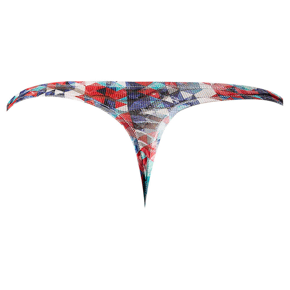 MALE POWER - YOUR LACE OR MINE BONG THONG GEOMETRIC