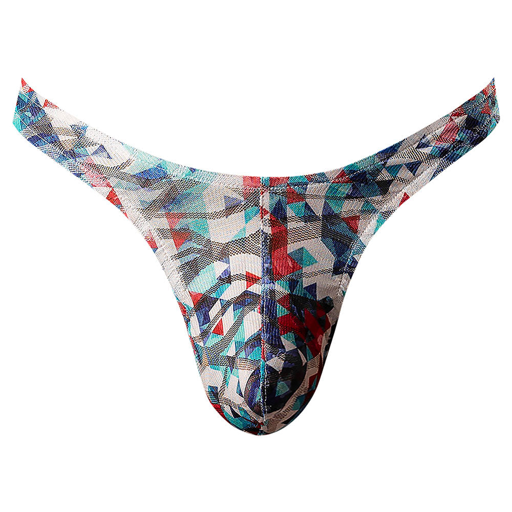 MALE POWER - YOUR LACE OR MINE BONG THONG GEOMETRIC