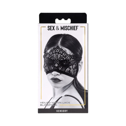 SPORTSHEETS - SEX & MISCHIEF VEILED VISION LACE BLINDFOLD