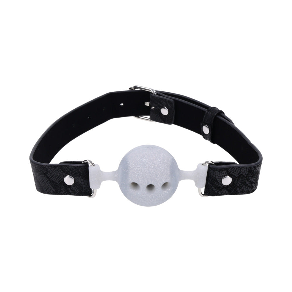 SPORTSHEETS - SEX & MISCHIEF LACE SILICONE BREATHABLE BALL GAG
