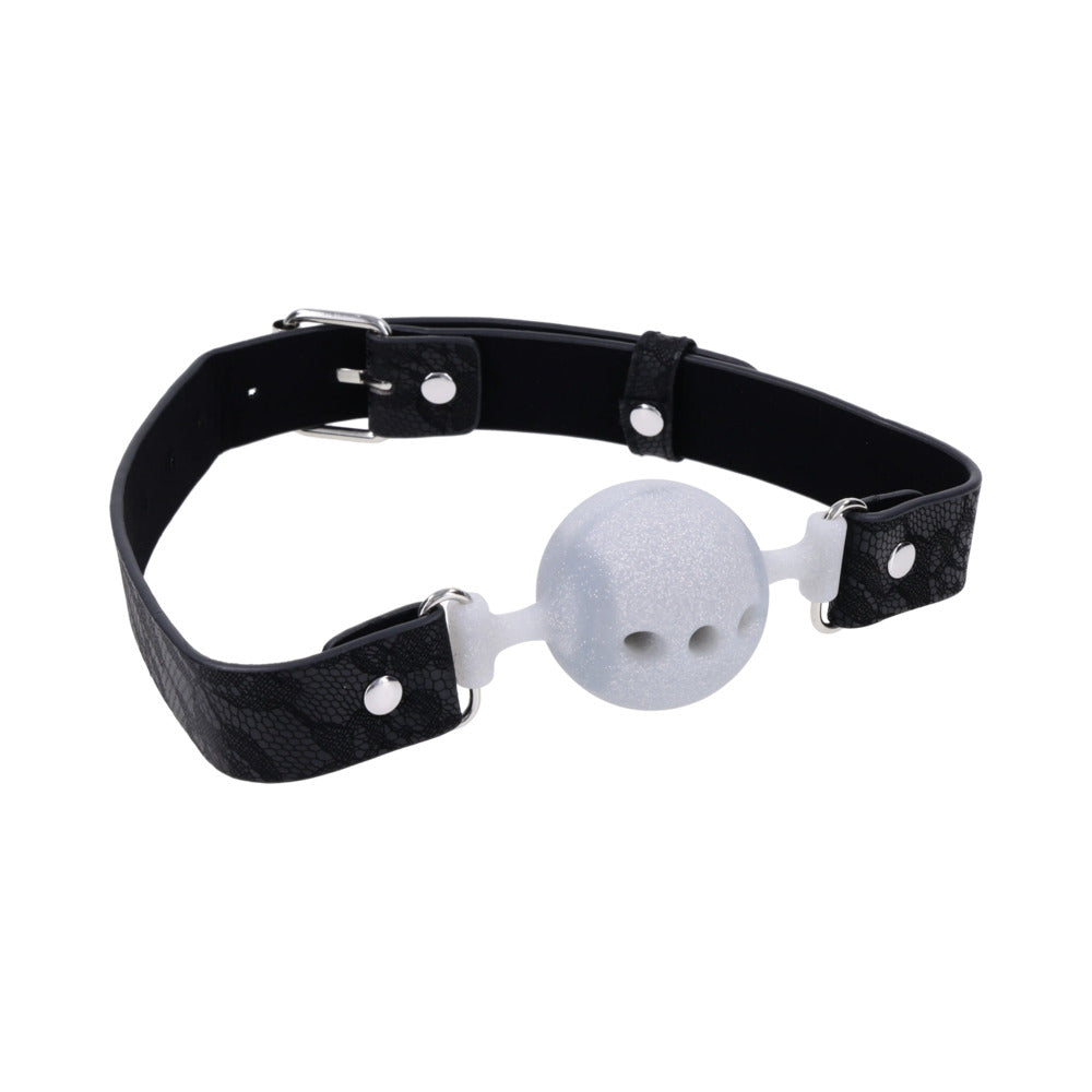 SPORTSHEETS - SEX & MISCHIEF LACE SILICONE BREATHABLE BALL GAG