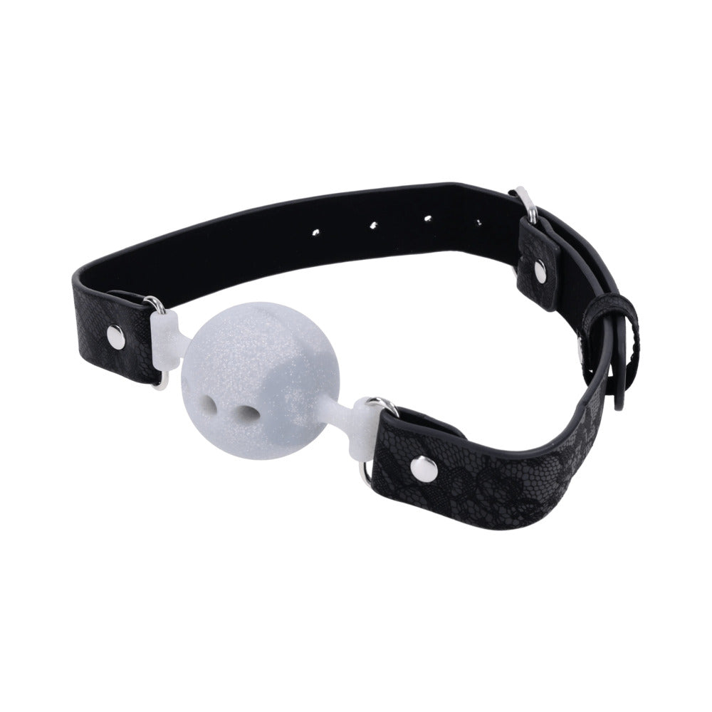 SPORTSHEETS - SEX & MISCHIEF LACE SILICONE BREATHABLE BALL GAG