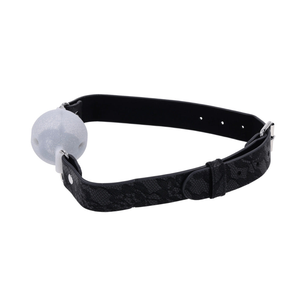 SPORTSHEETS - SEX & MISCHIEF LACE SILICONE BREATHABLE BALL GAG