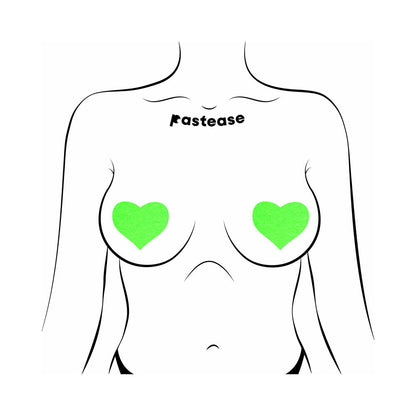 PASTEASE - LOVE: GLOW-IN-THE-DARK HEARTS PASTIES
