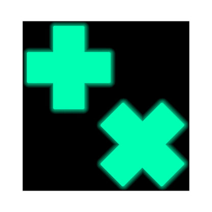 PASTEASE - X: GLOW IN THE DARK NEON CROSS PASTIES NIPPLE COVERS